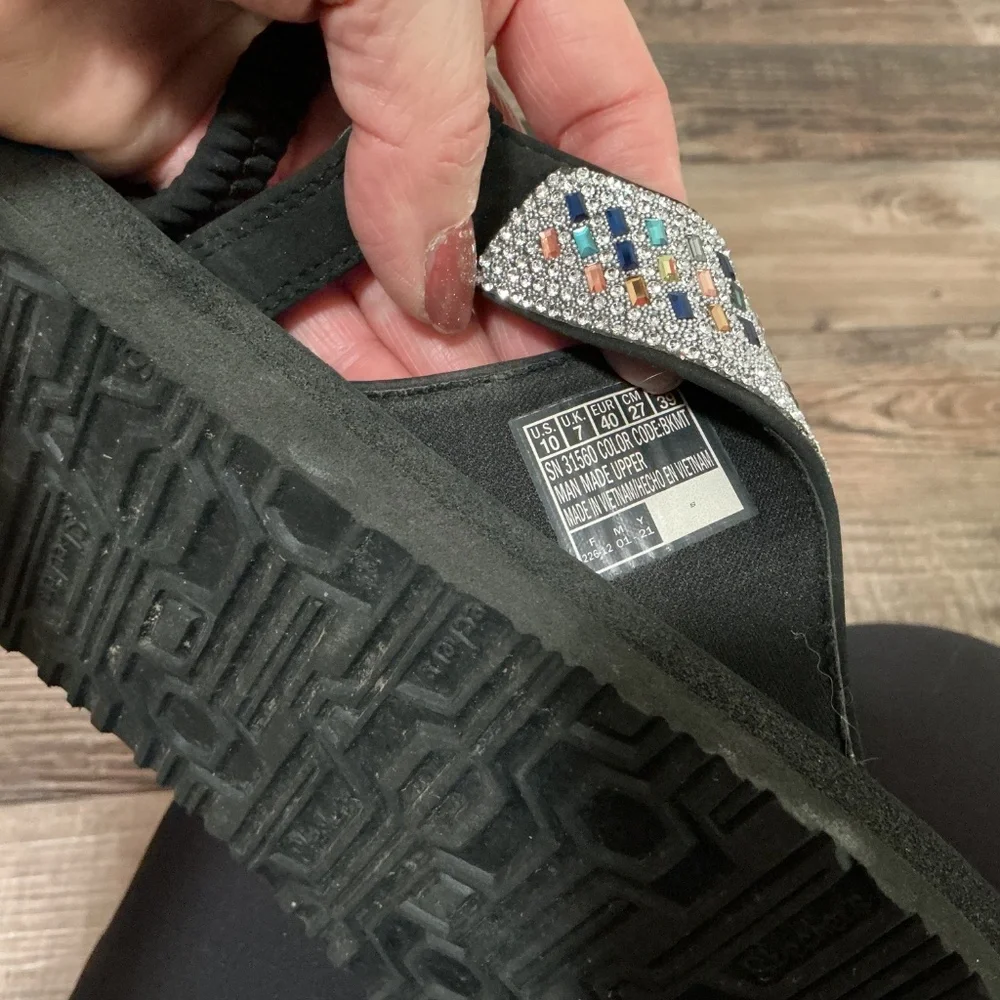 Skechers Cali Meditation Rockstar Sandals - 10 - Picture 8 of 9